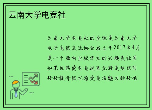 云南大学电竞社